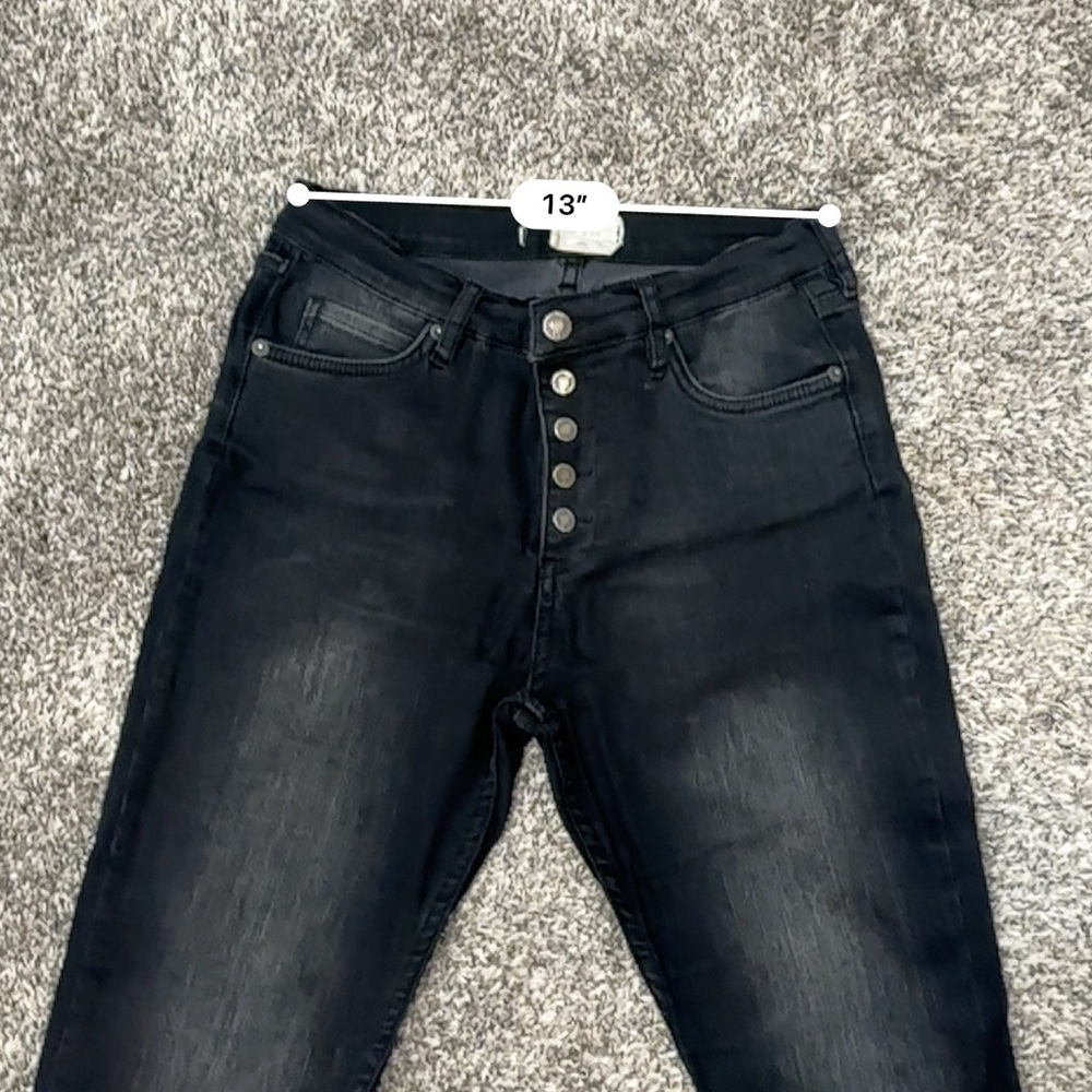 Free Poeple skinny/jegging black size 30 regular - Picture 8 of 8